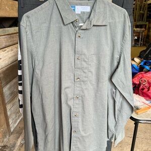 NWT Gray Button-Up Shirt